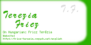 terezia fricz business card